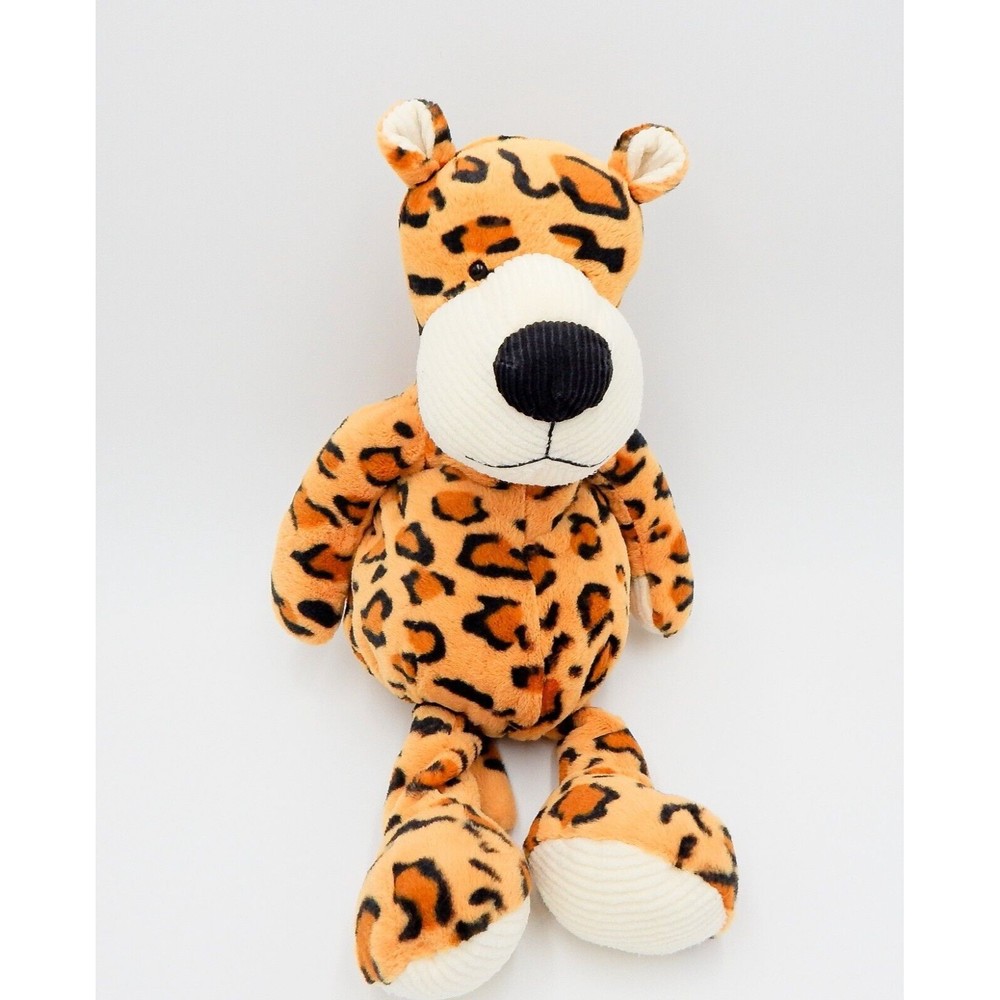 Manhattan Toy Leopard Stuffed Animal Plush Corded Spotted 2009 Orange Black